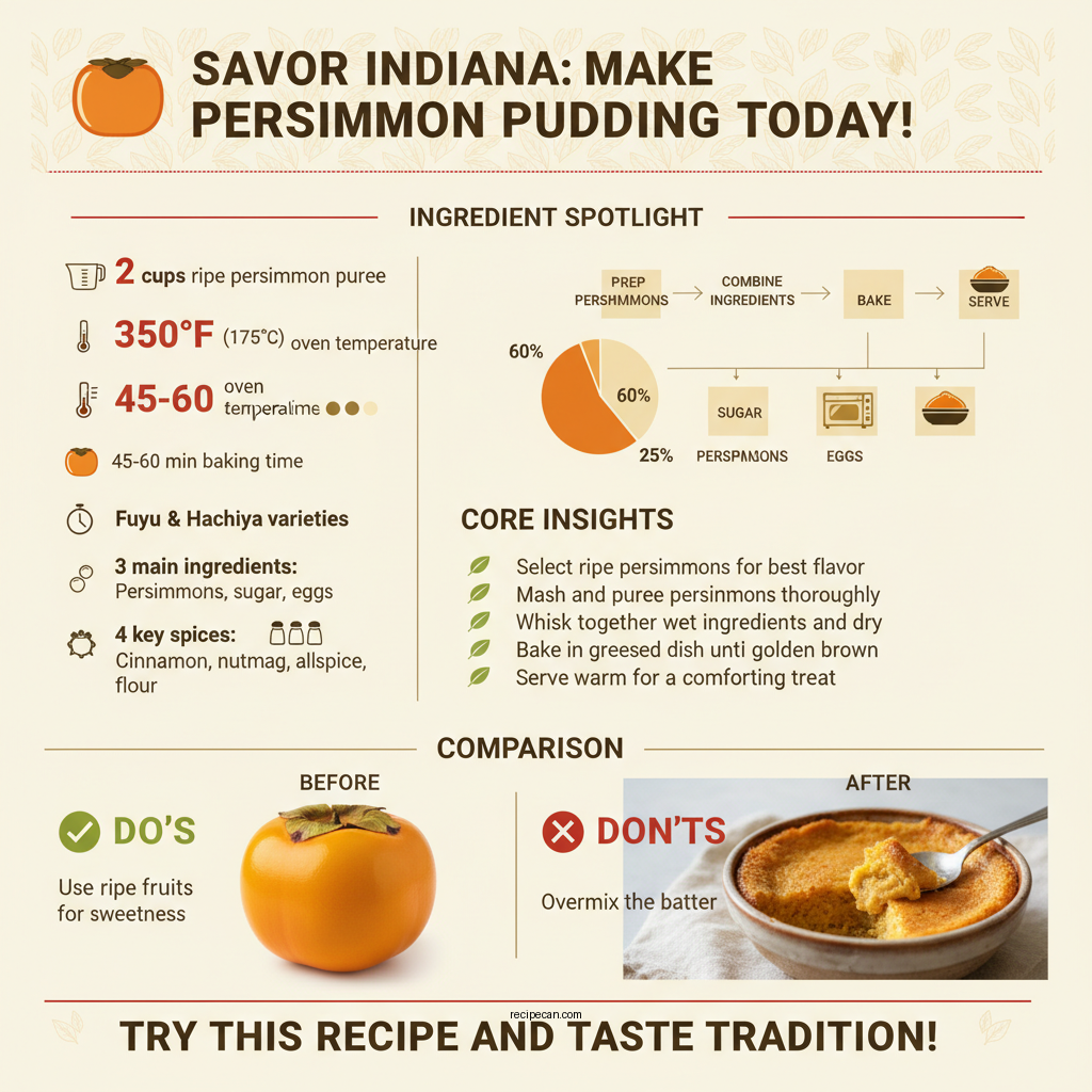 mitchell indiana persimmon pudding recipe - Data Infographic and Statistics
