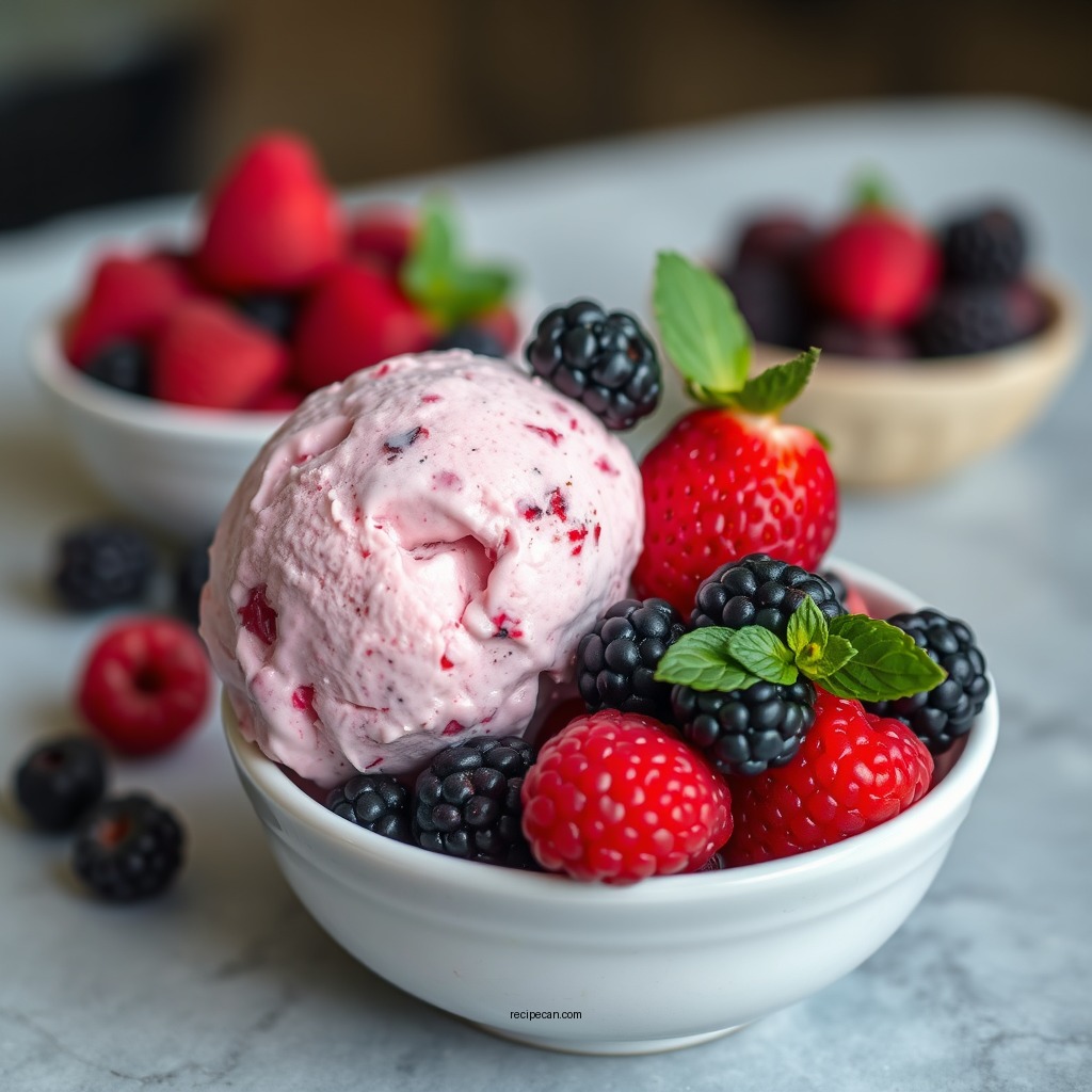 Choosing the Right Berries - mixed berry ice cream recipe
