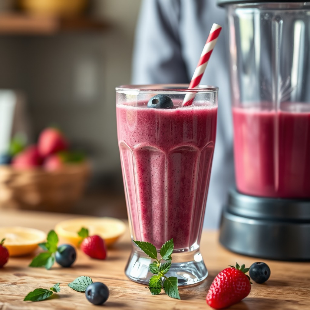 Blending Tips for Perfect Consistency - mixed berry smoothie recipe
