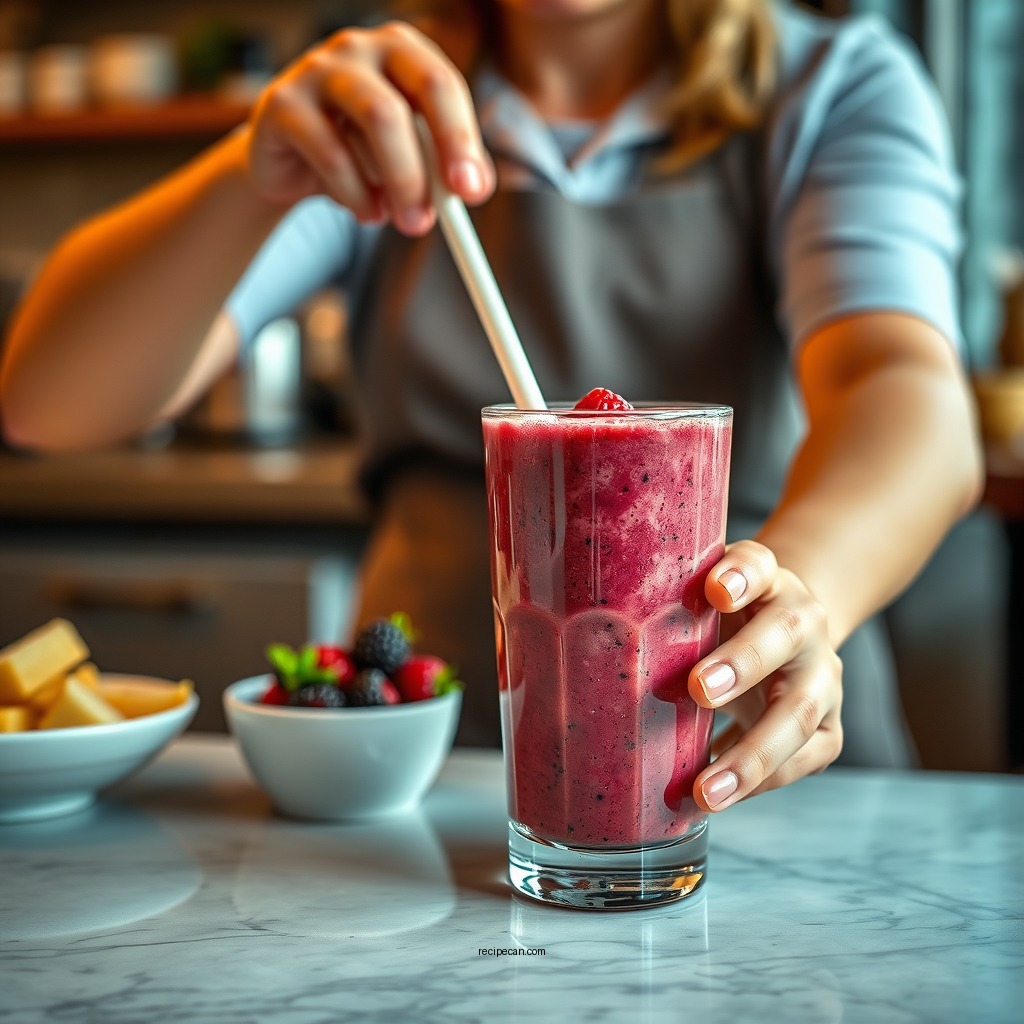 How to Prepare Your Smoothie - mixed berry smoothie recipe