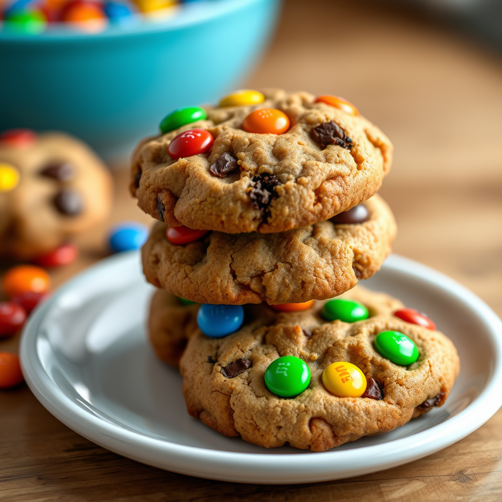 Chewy M&M Cookie Variations - m&m cookie recipes