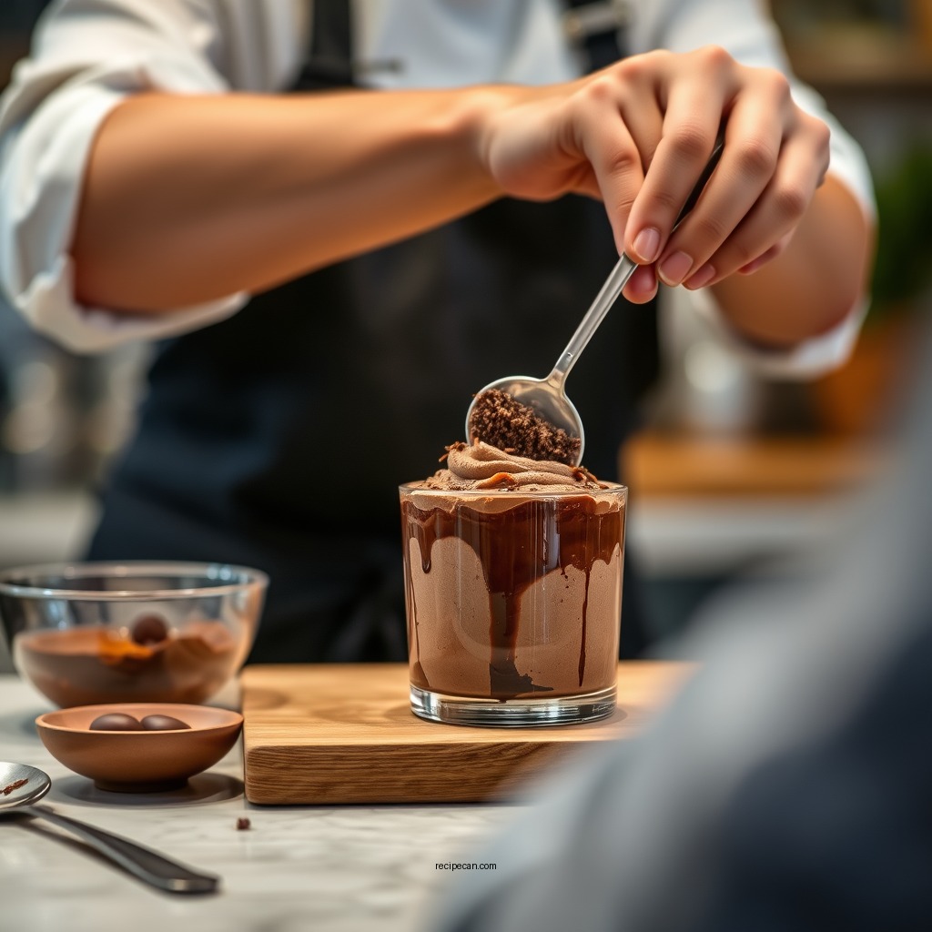 Step-by-Step Preparation - mocha chocolate mousse recipe