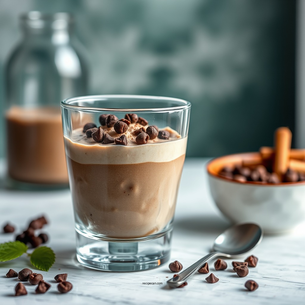 Combining the Mixtures - mocha mousse recipe