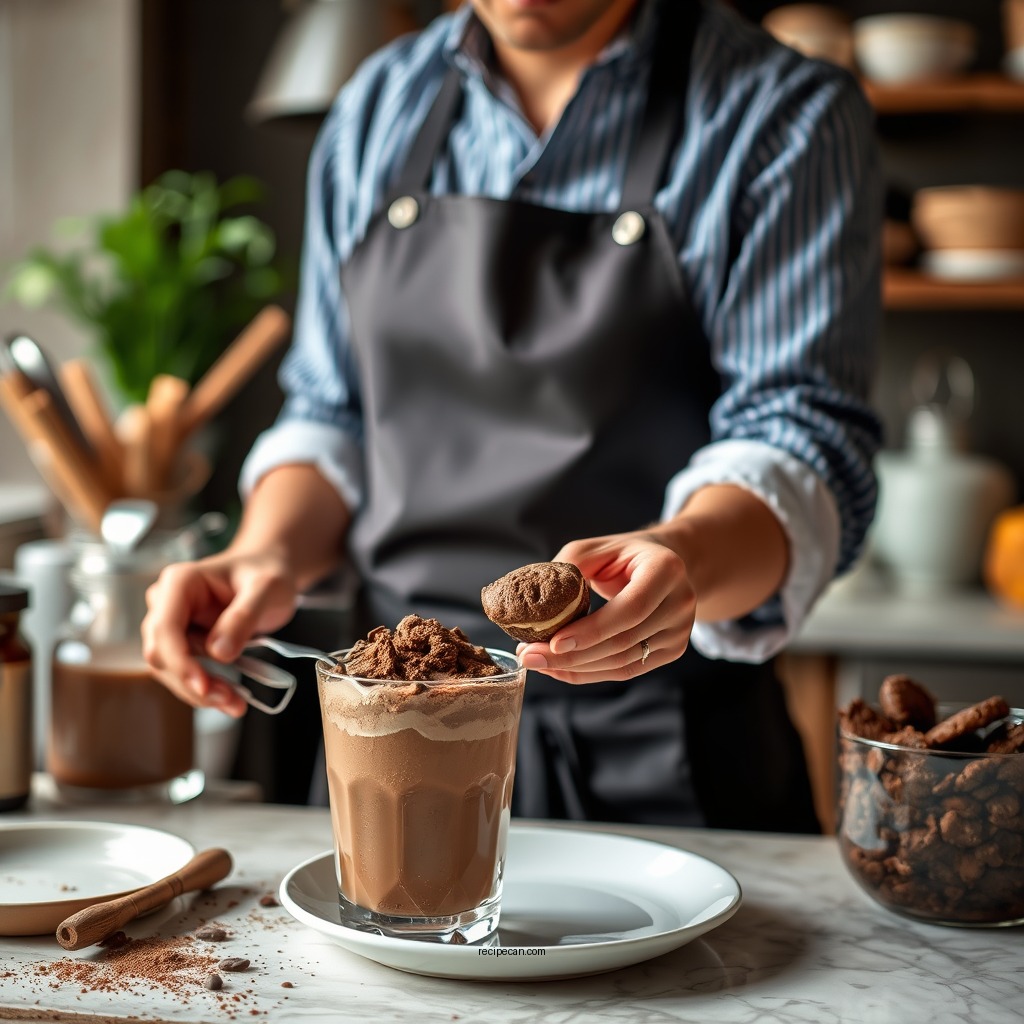 Step-by-Step Preparation - mocha mousse recipe