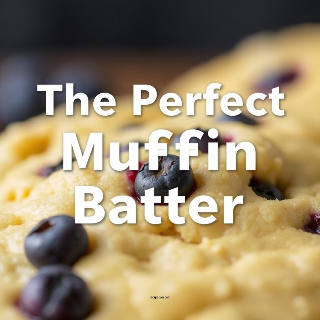 The Perfect Muffin Batter - moist blueberry muffin recipe