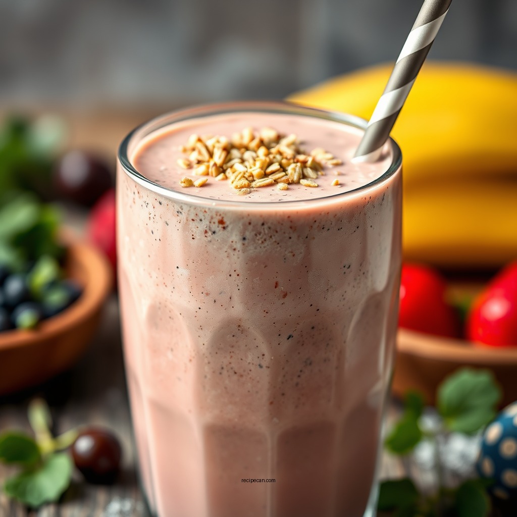 Adding Protein and Fiber - morning smoothie recipe