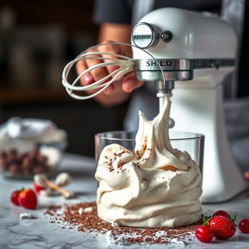 Whipping the Egg Whites - mousse chocolate recipe