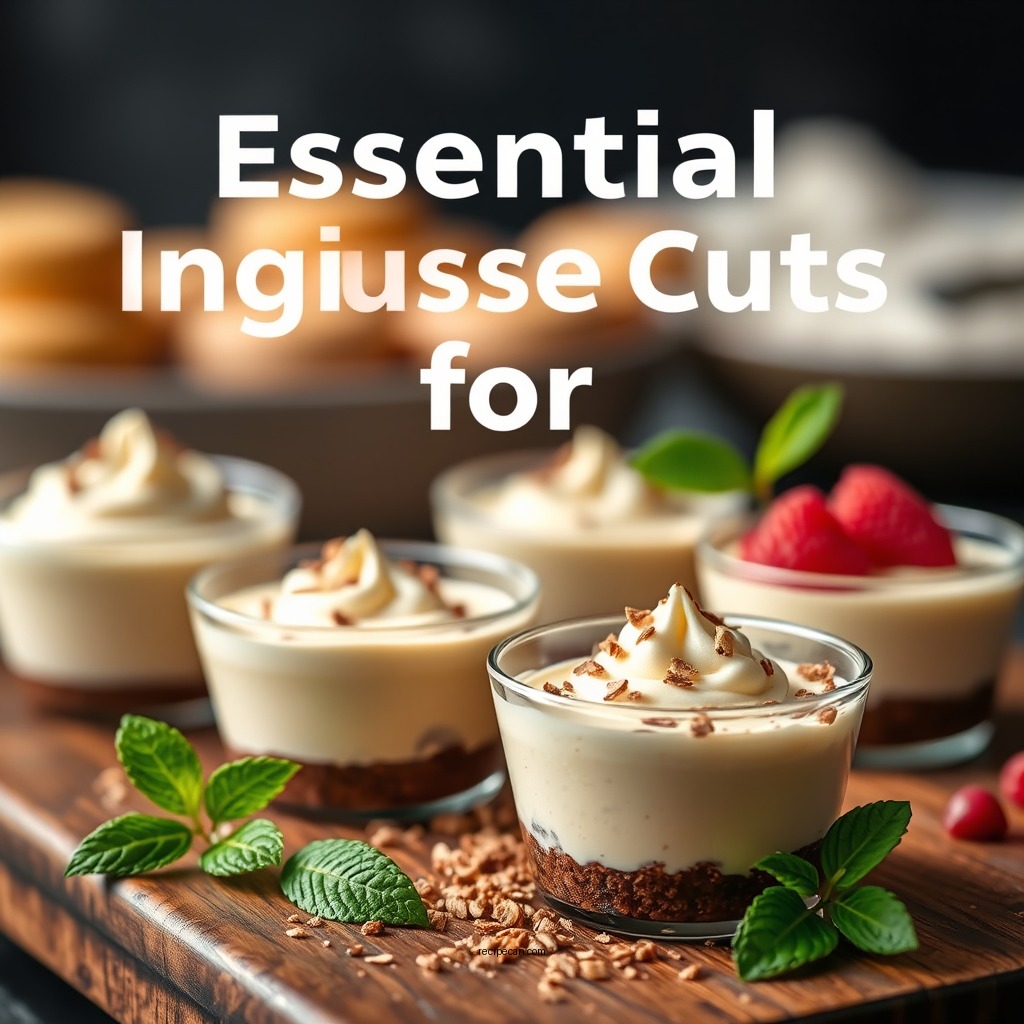 Essential Ingredients for Mousse Cups - mousse cups recipe