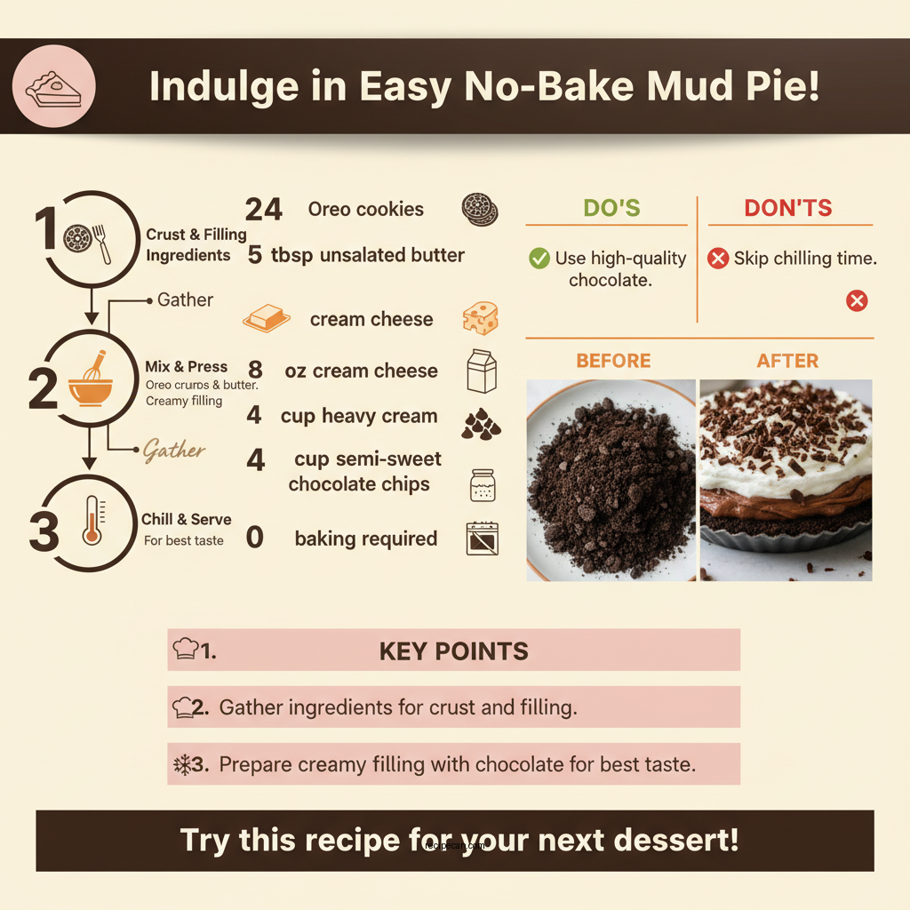 mud pie recipe - Data Infographic and Statistics