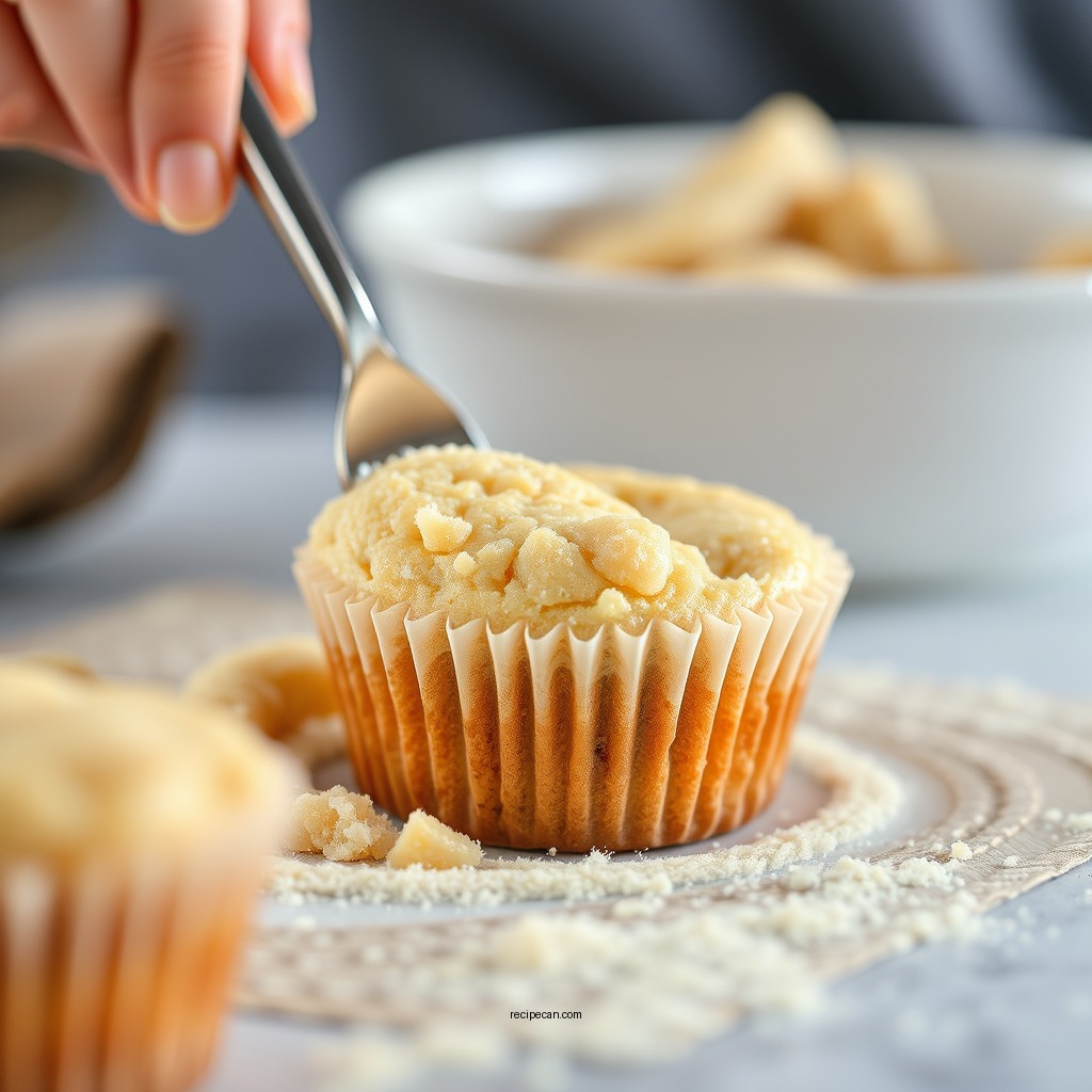 Preparing the Muffin Batter - muffins pudding filling recipe