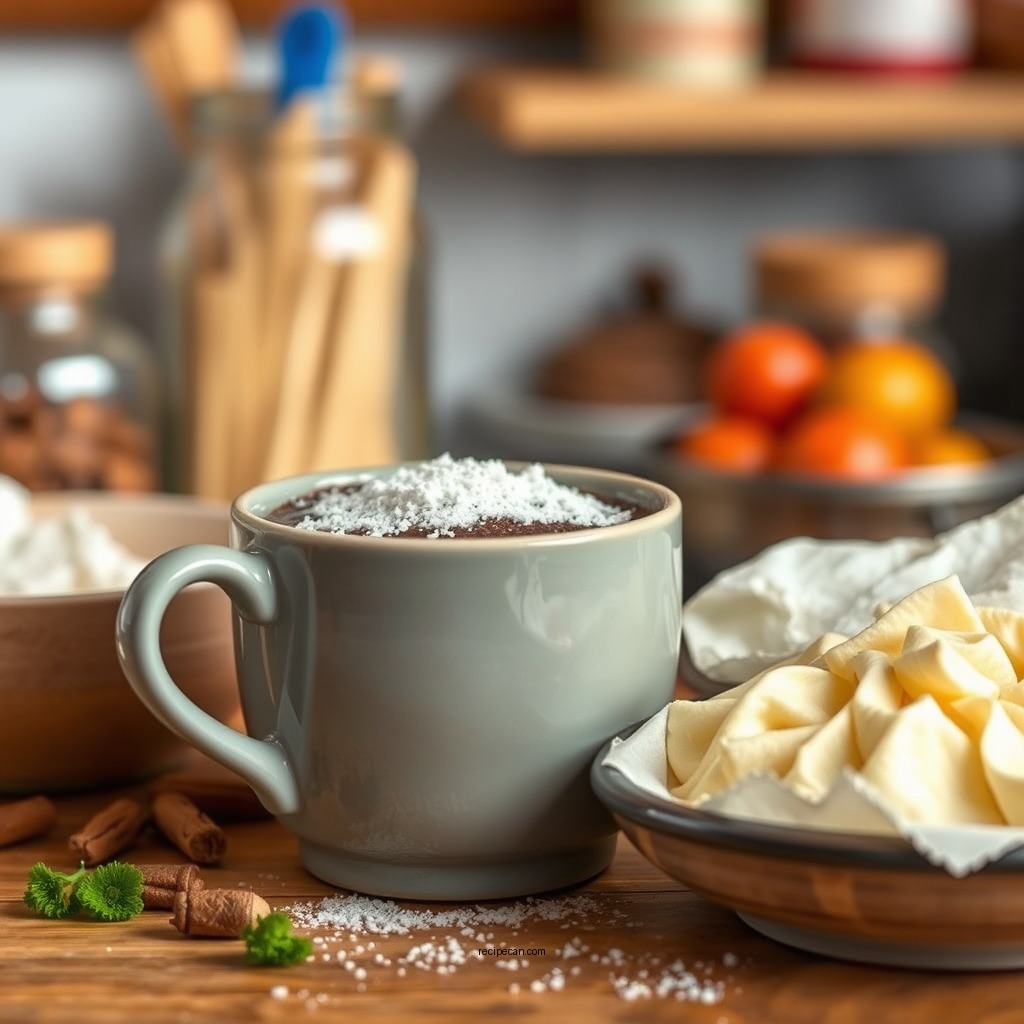 Ingredients You’ll Need - mug brownie recipe