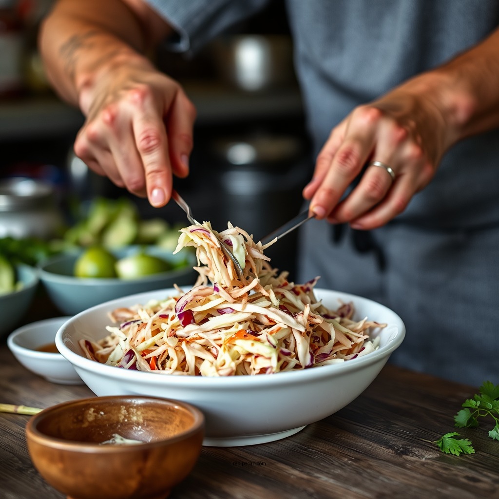 Preparation Steps - napa cabbage coleslaw recipe