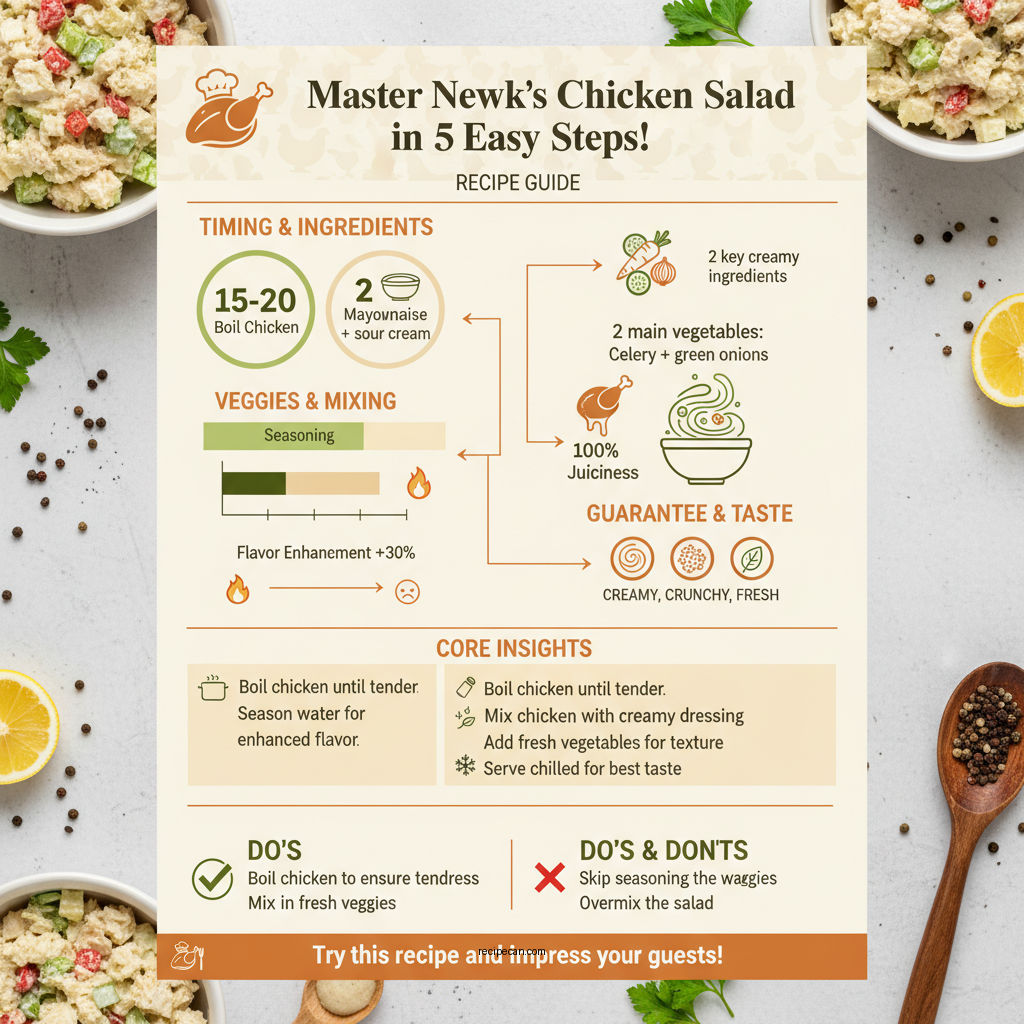 newks chicken salad recipe - Data Infographic and Statistics