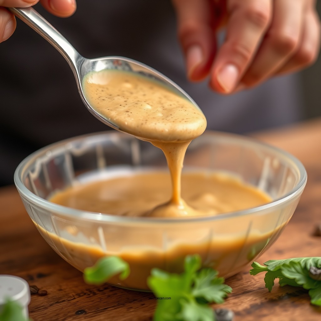 Making the Dressing - newk's chicken salad recipe