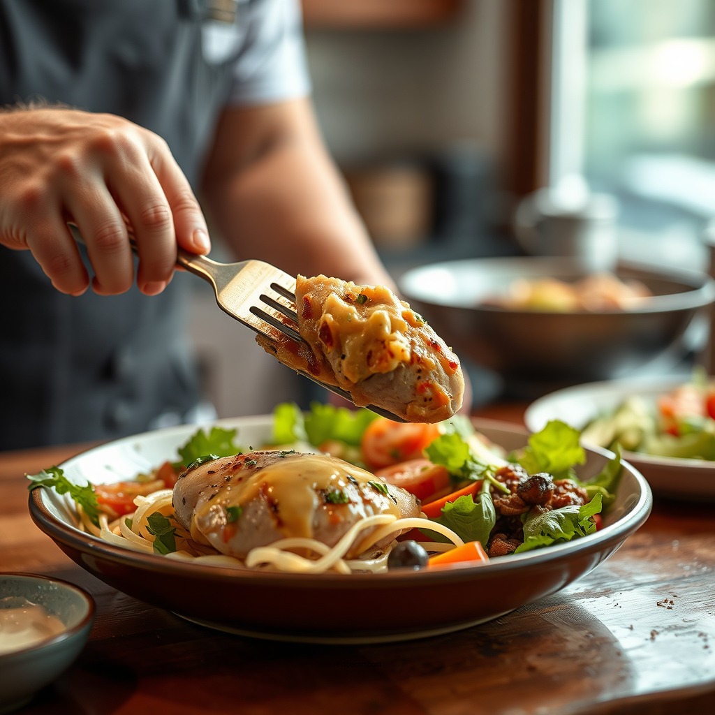 Preparing the Chicken - newks chicken salad recipe
