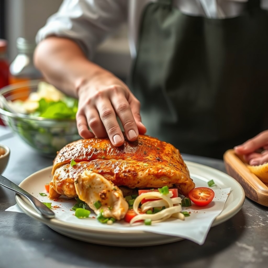 Preparing the Chicken - newk's chicken salad recipe