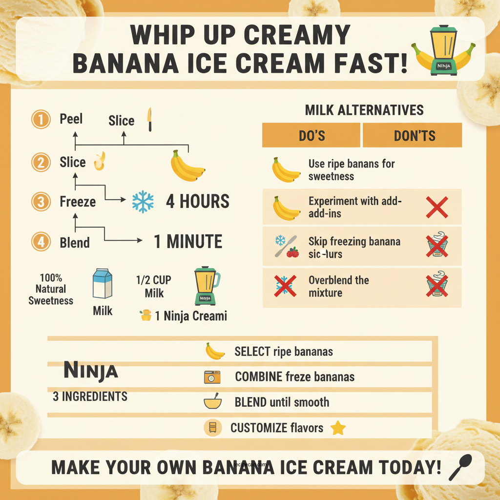 ninja creami banana ice cream recipe - Data Infographic and Statistics