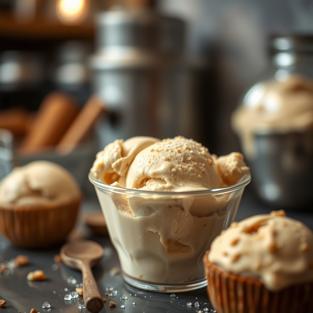 Freezing the Mixture - ninja creami peanut butter ice cream recipe