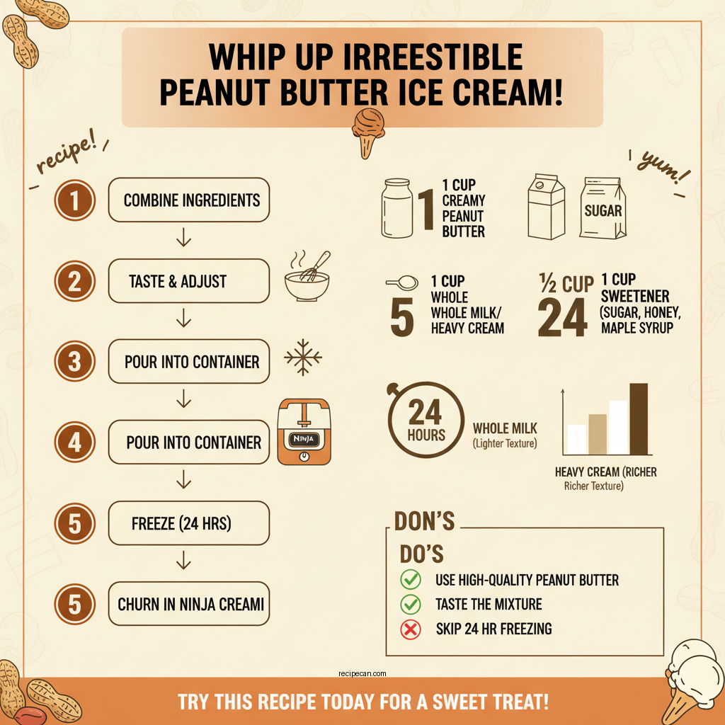 ninja creami peanut butter ice cream recipe - Data Infographic and Statistics