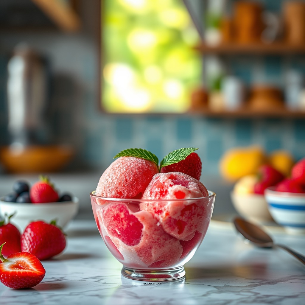 Simple Fruit Sorbet - ninja creami recipes without pudding mix