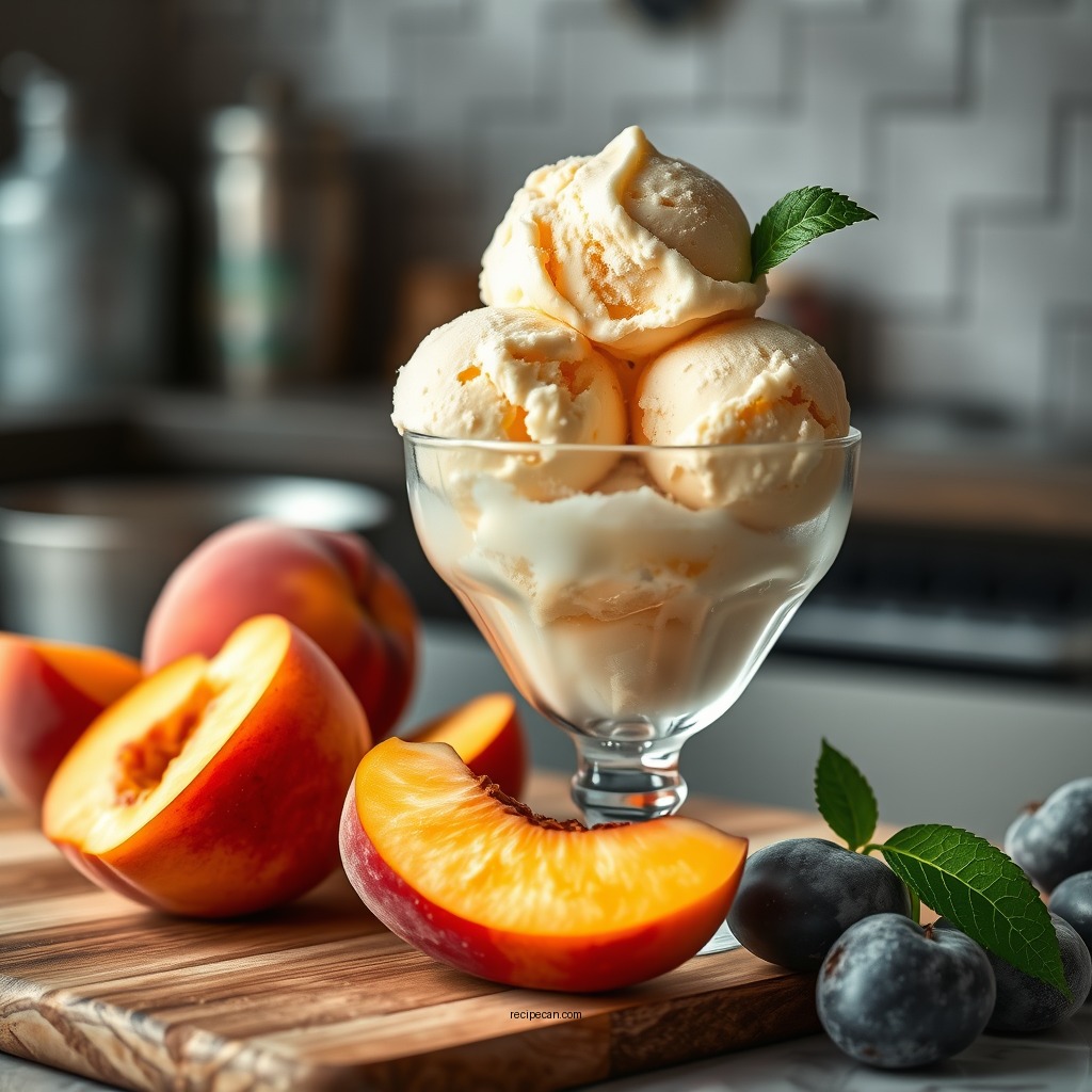Ingredients Needed for Ninja Peach Ice Cream - ninja peach ice cream recipe