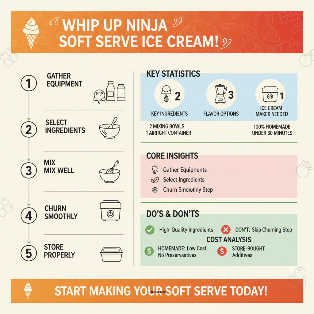 ninja soft serve ice cream recipe - Data Infographic and Statistics