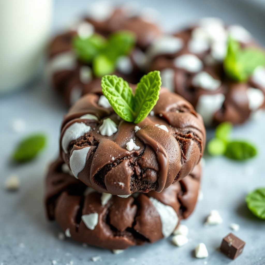 Chocolate Mint No Bake Cookies - no bake cookies recipes