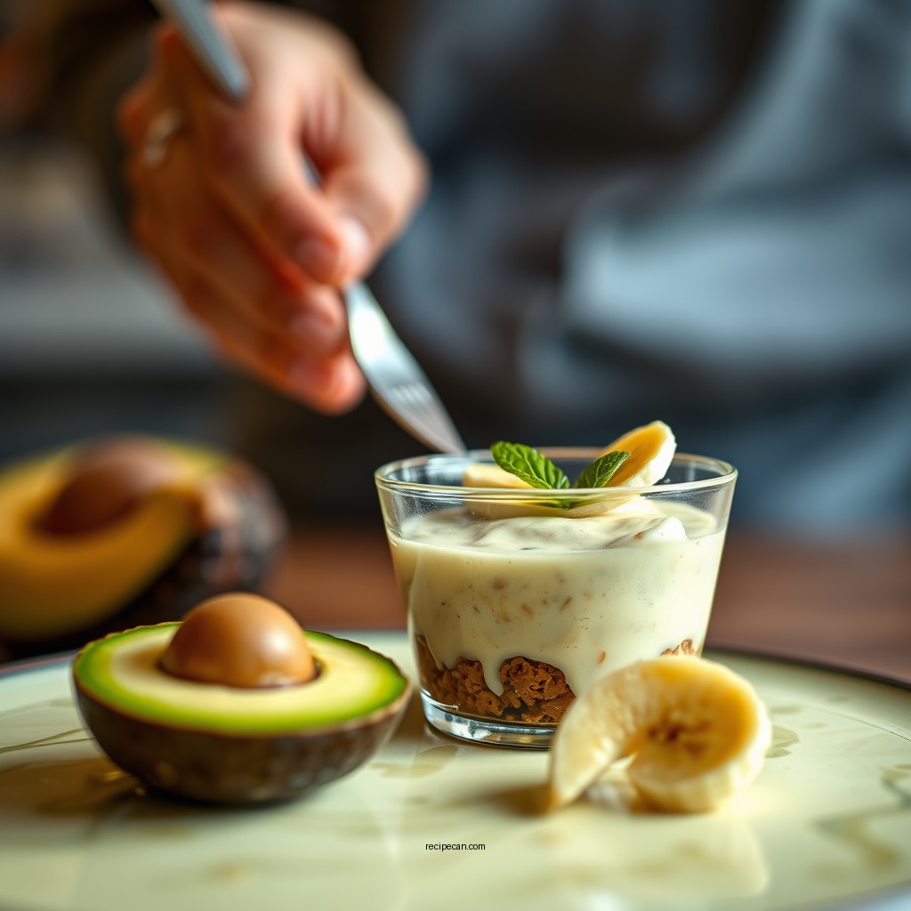 Avocado Banana Pudding - no egg pudding recipes