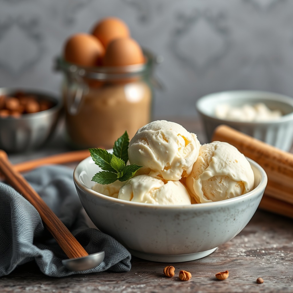 Ingredients You’ll Need - no egg vanilla bean ice cream recipe
