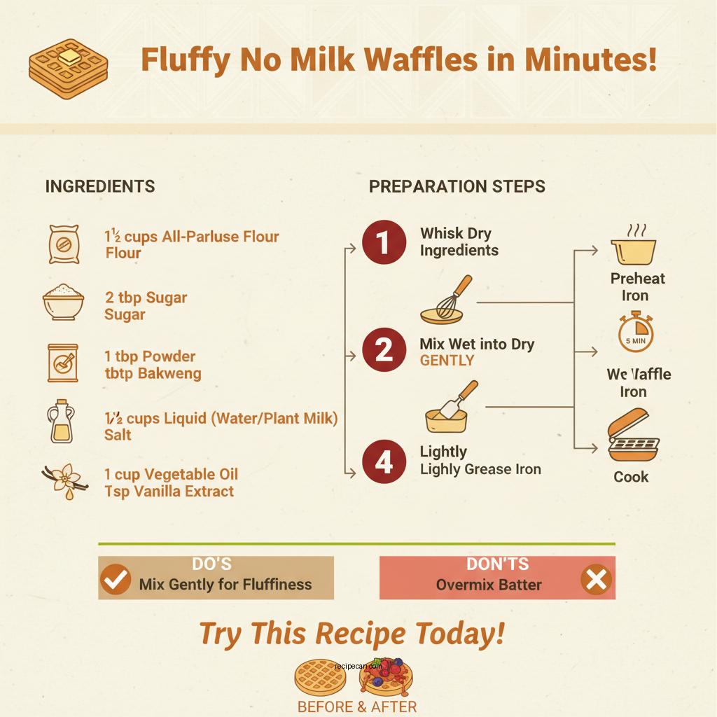 no milk waffle recipe - Data Infographic and Statistics