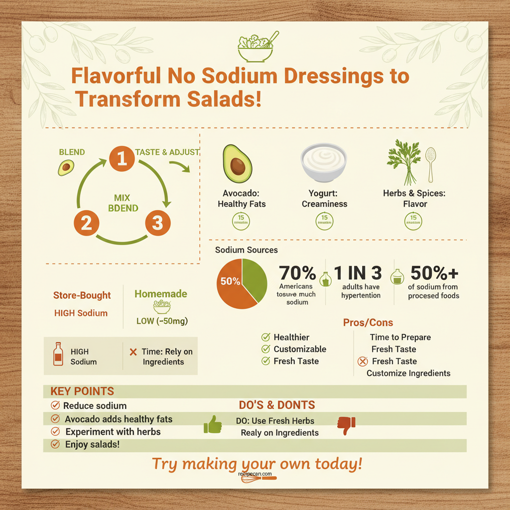 no sodium salad dressing recipes - Data Infographic and Statistics