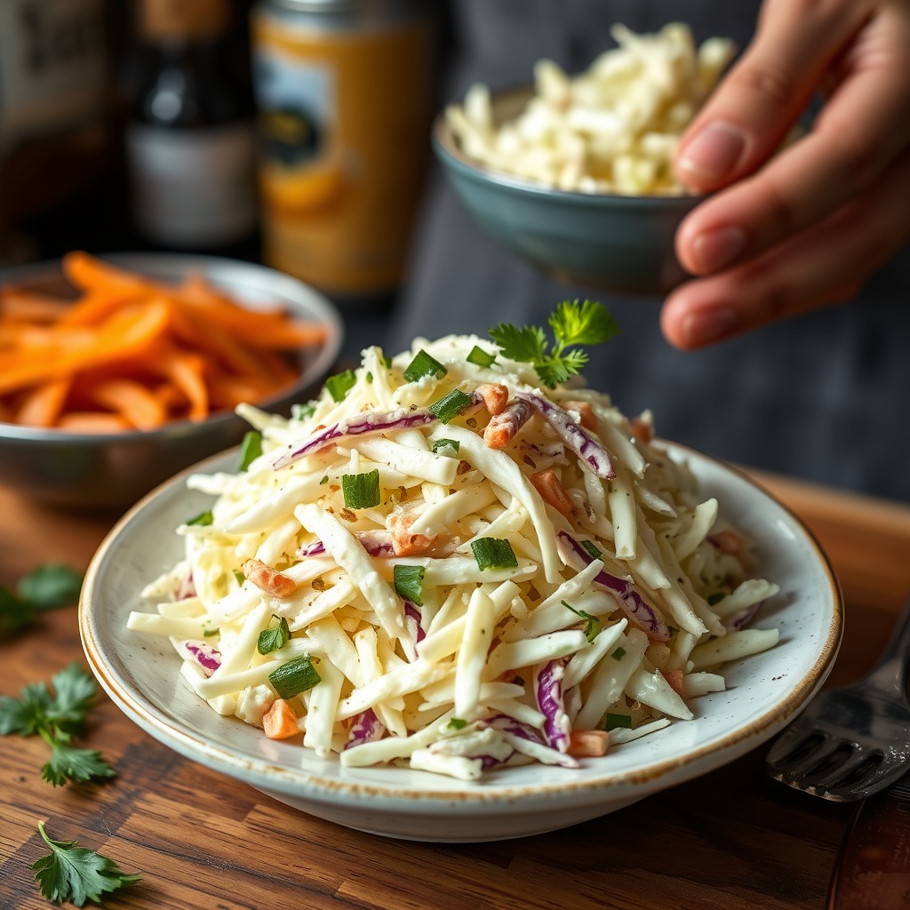 Creamy Yogurt Coleslaw - non mayo coleslaw recipes
