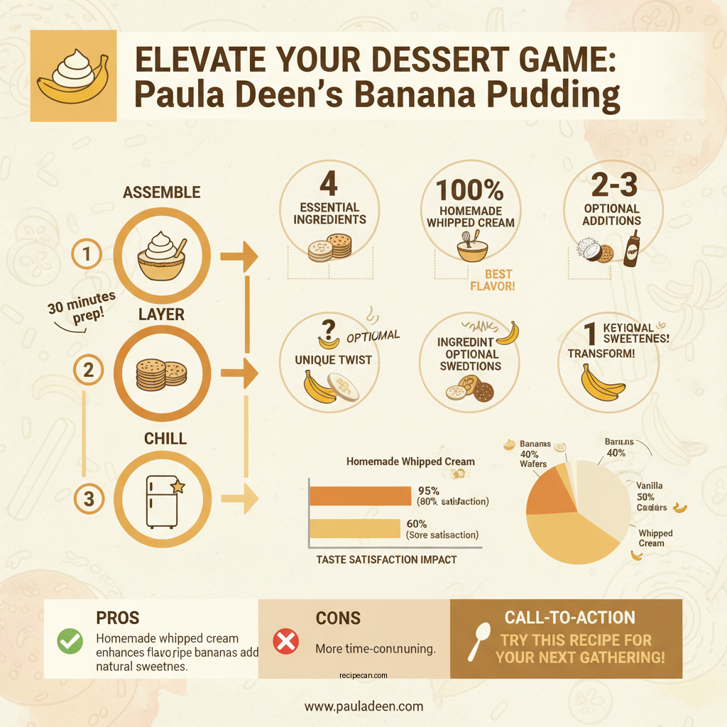 not yo mama's banana pudding recipe paula deen - Data Infographic and Statistics