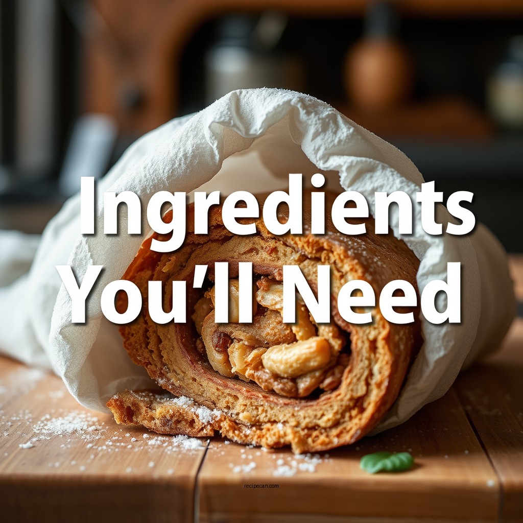 Ingredients You'll Need - nut roll recipe