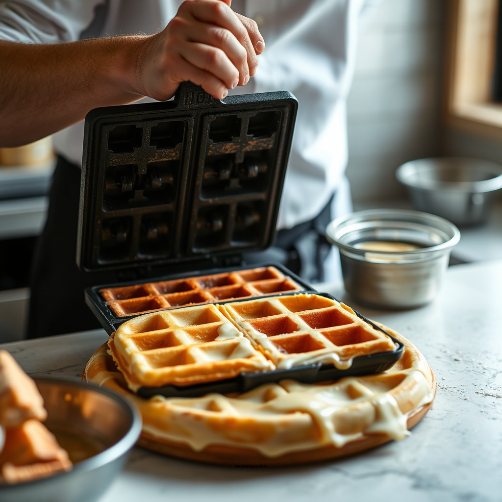 Preparing the Batter - ny times waffle recipe