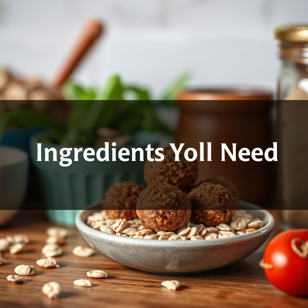 Ingredients You'll Need - oat bites recipe
