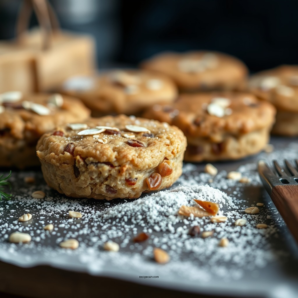 Baking the Oat Cakes - oat cakes recipe