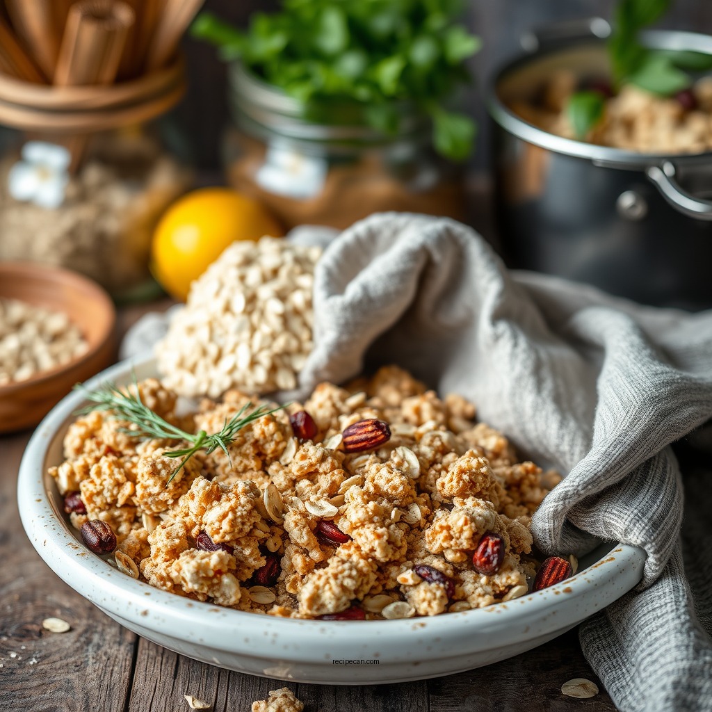 Ingredients You'll Need - oat crumble top recipe