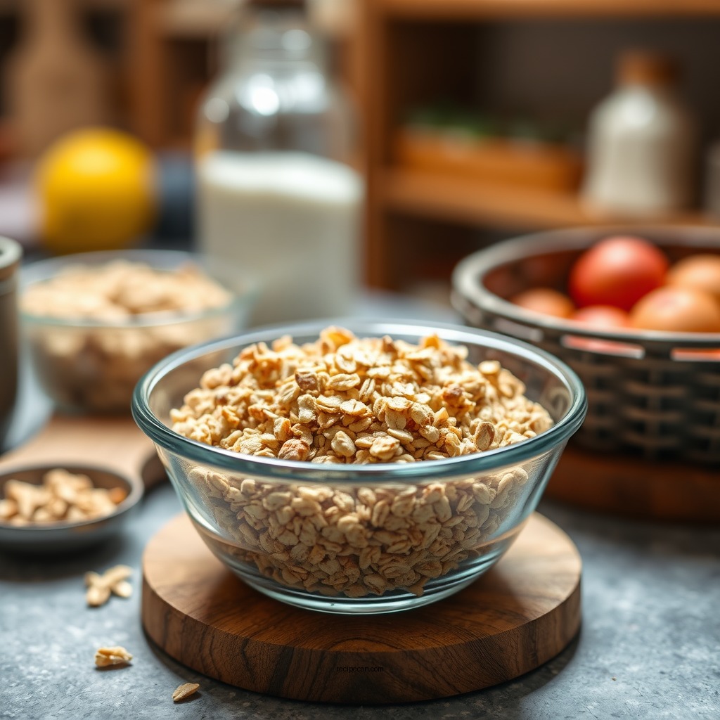 Ingredients You’ll Need - oat crumble topping recipe