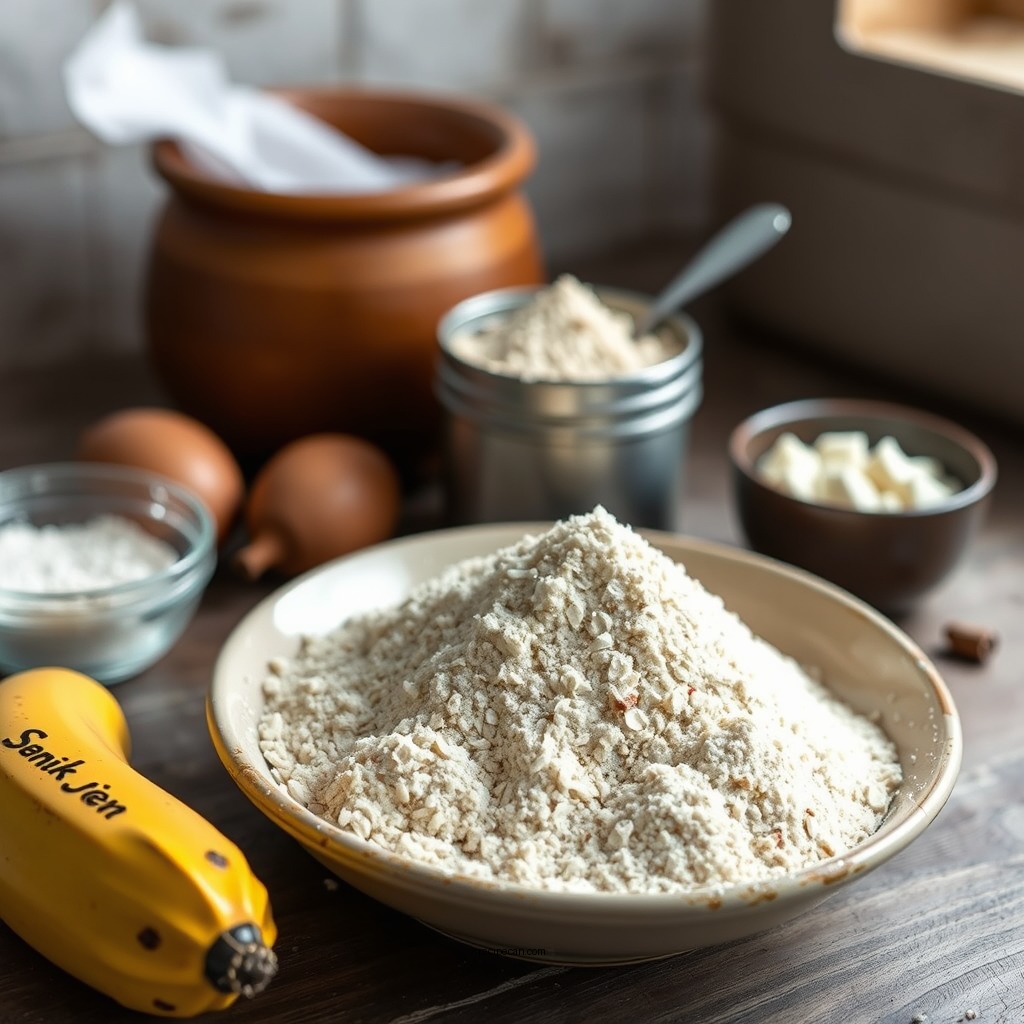 Ingredients You'll Need - oat flour banana bread recipe