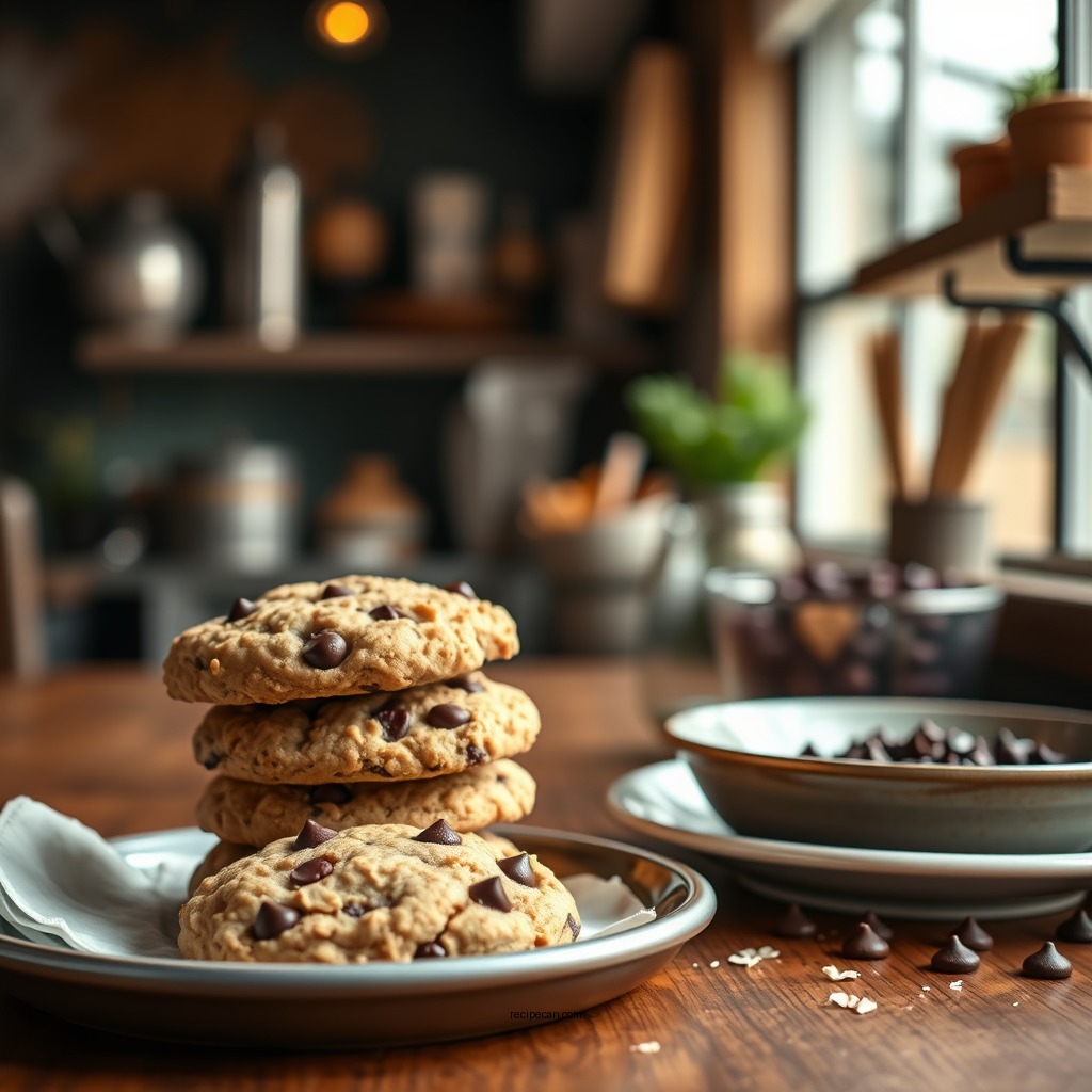 Classic Oat Flour Chocolate Chip Cookies - oat flour cookie recipes