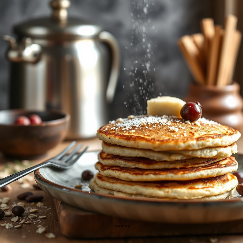 Simple Oat Flour Pancakes - oat flour recipe