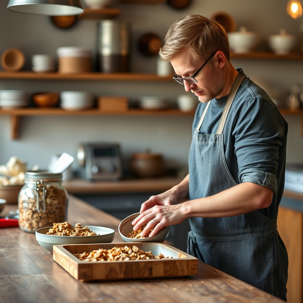 Preparation Steps for Homemade Granola - oat granola recipe