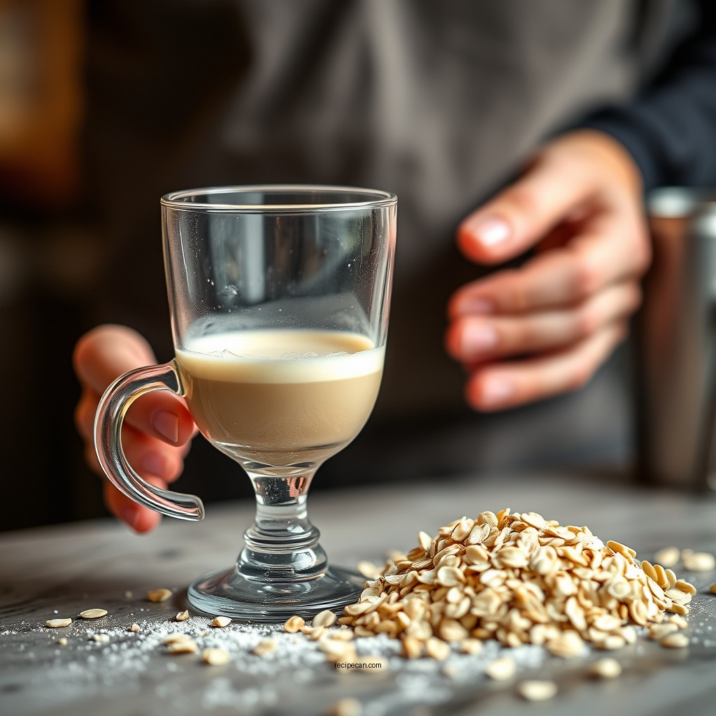 Blending the Mixture - oat milk creamer recipe