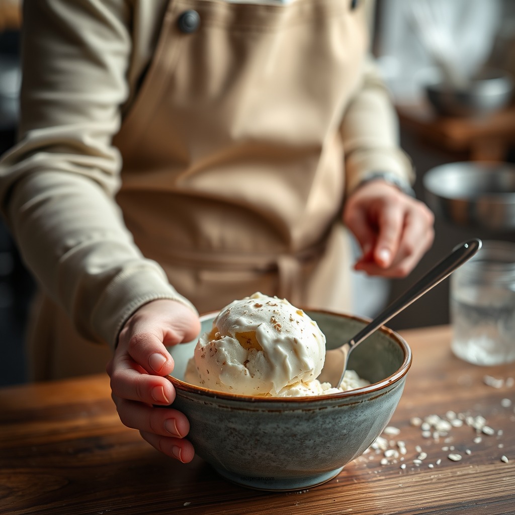 Step-by-Step Preparation - oat milk ice cream recipe