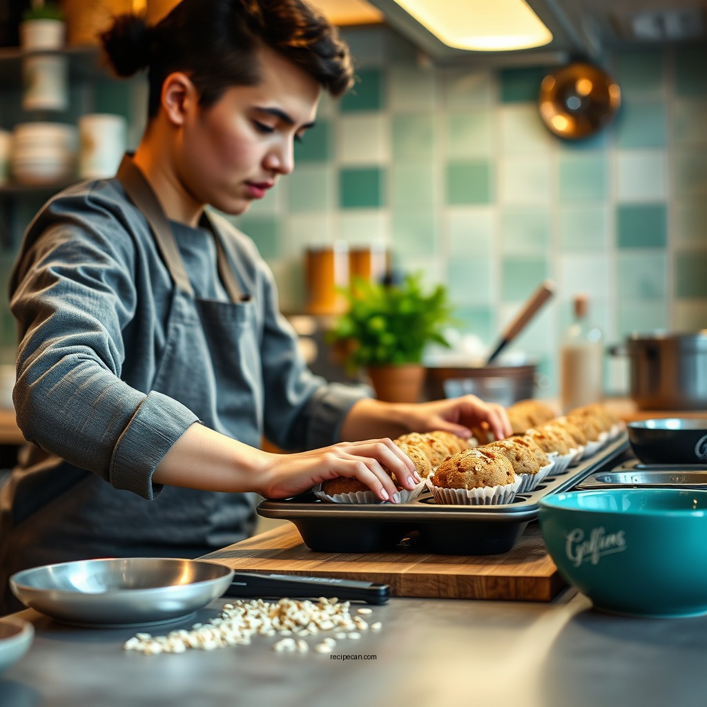 Preparation Steps - oat muffin recipe