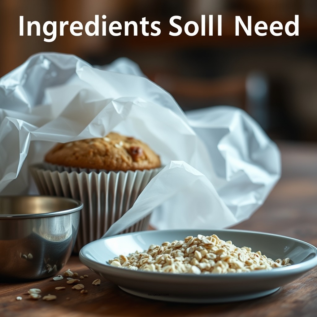 Ingredients You’ll Need - oat muffins recipe