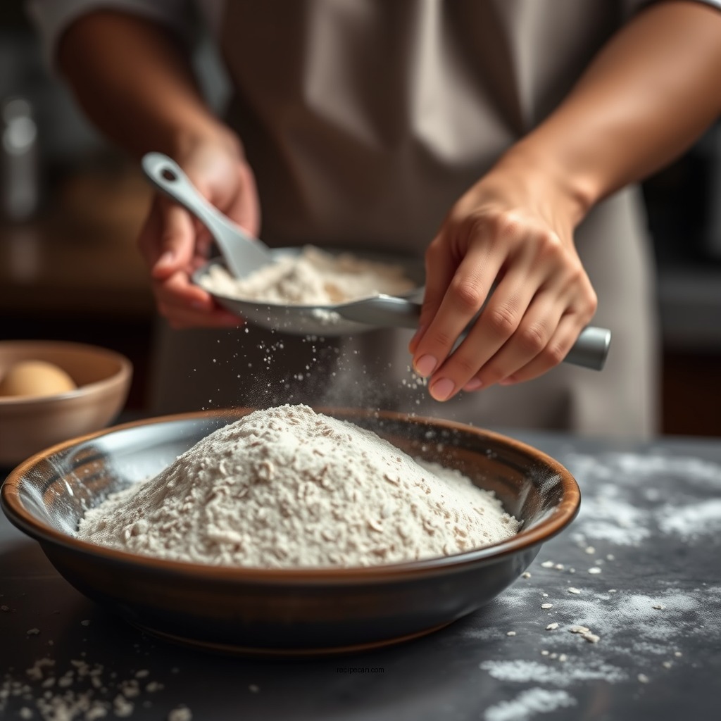 Preparing the Oat Flour - oat pancake recipe