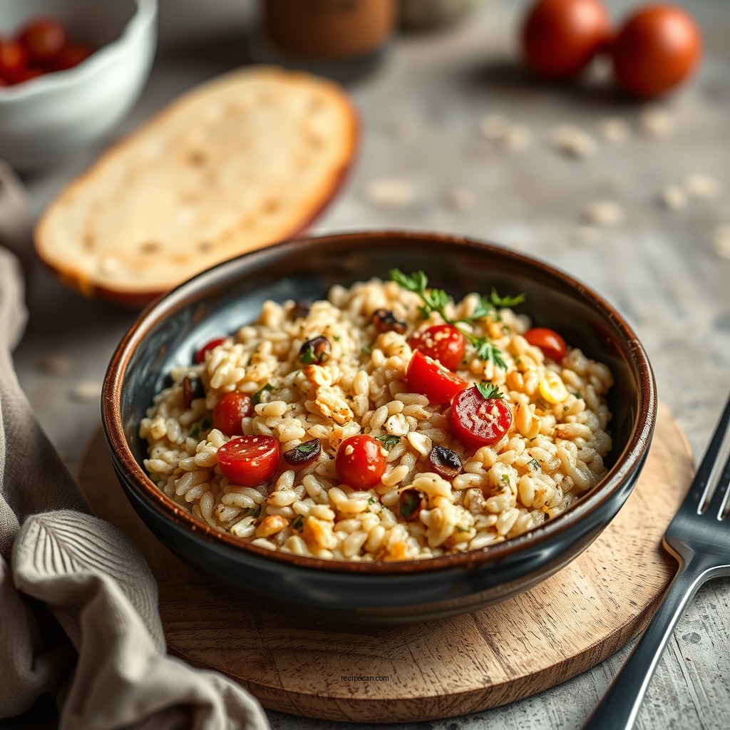 Flavorful Oat Risotto - oat recipes savory