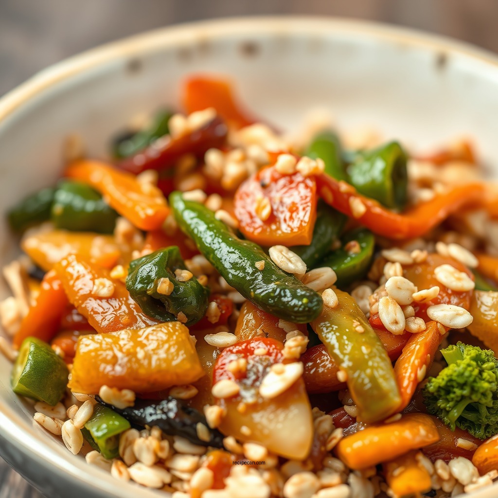 Oat and Vegetable Stir-Fry - oat recipes savory